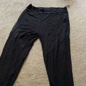 Black mesh leggings